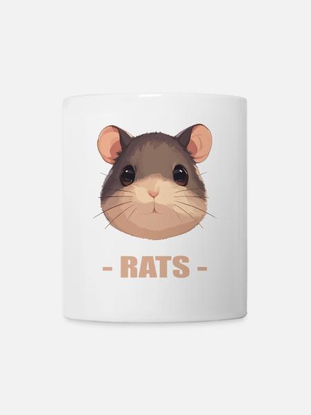 Ratten Ratte - Tasse - Weiß