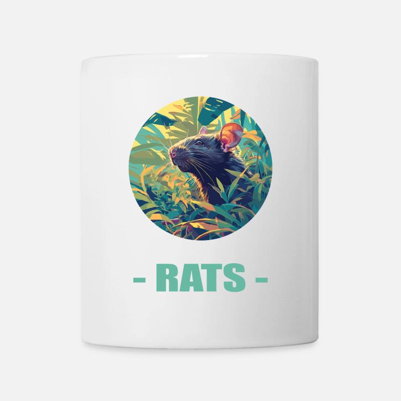 Ratten Ratte - Tasse - Weiß