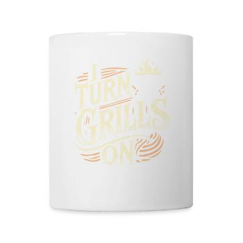 Ich schalte Grills ein - Tasse - Weiß - Vorne