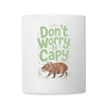 Capybara Dont Worry Be Capy Capybara Rodent - Mug - white - Front
