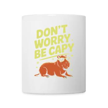 Capybara Dont Worry Be Capy Capybara Rodent - Mug - white - Front