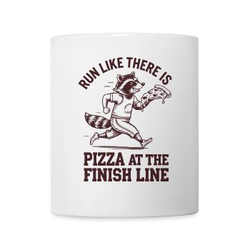 Marathon runners: Run like a pizza fan - Mug - white - Front