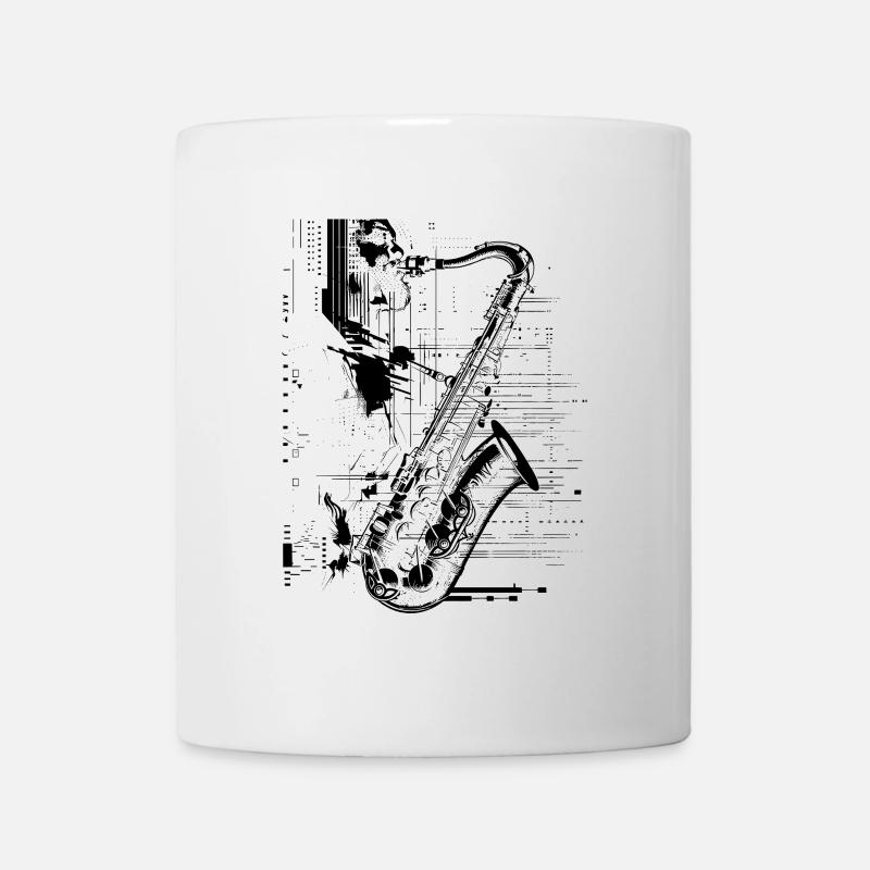 Graphismes de Saxophone Player - Mug blanc - blanc