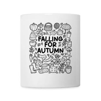 Autumn Feelings – I Fall in Love with Autumn - Mug - white - Front