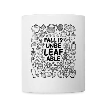 Autumn is un-blatt-bar! - Mug - white - Front