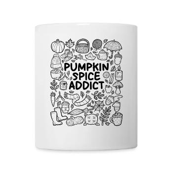 Pumpkin Spice Junkie – Fall Design - Mug - white - Front