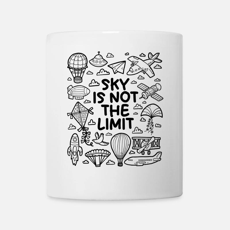 Der Himmel ist nicht das Limit - Tasse - Weiß