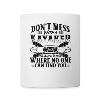 Citations amusantes sur le kayak pour le kayakiste - Mug blanc - blanc - Devant