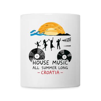 Kroatien House Musik - Tasse - Weiß - Vorne
