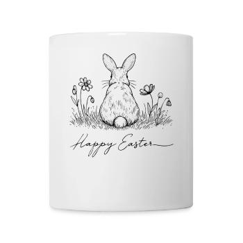 Easter Bunny Happy Easter Retro Vintage Style - Mug - white - Front