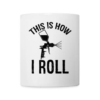 c’est comme ça que je roule Auto Body Painter - Mug blanc - blanc - Devant
