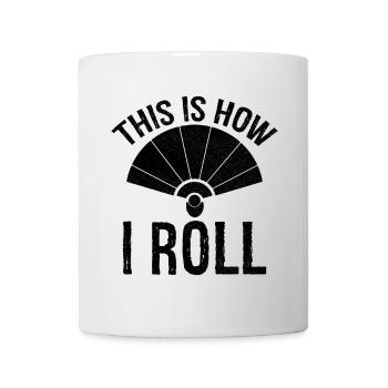 c’est comme ça que je roule l’éventail à main - Mug blanc - blanc - Devant