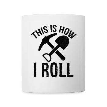 c’est comme ça que je roule Archéologue - Mug blanc - blanc - Devant