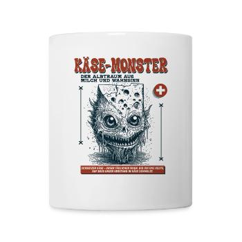 Schweizer Heimat Shirt: Wenn Brauchtum grinst - Tasse - Weiß - Vorne