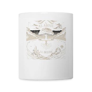 As Above So Below Tree | Hermetic Art Print - Mug - white - Front