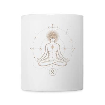 Runen-Astral-Ausrichtung | Meditativer Kunstdruck - Tasse - Weiß - Vorne