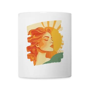 Sommer Sonne Retro - Tasse - Weiß - Vorne