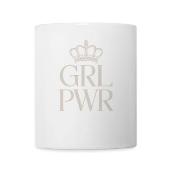 Women Power GRL PWR Girl Patriarchy Feminism - Mug - white - Front