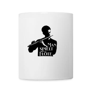 Man spielt Querflöte Musik für Flötisten - Tasse - Weiß - Vorne