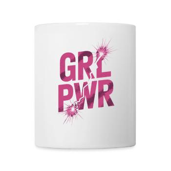 Women Power GRL PWR Girl Patriarchy Feminism - Mug - white - Front