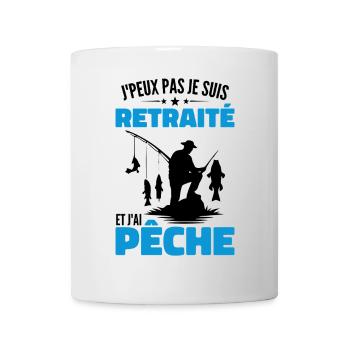 Ich kann nicht, ich bin im Ruhestand und habe gefischt - Tasse - Weiß - Vorne