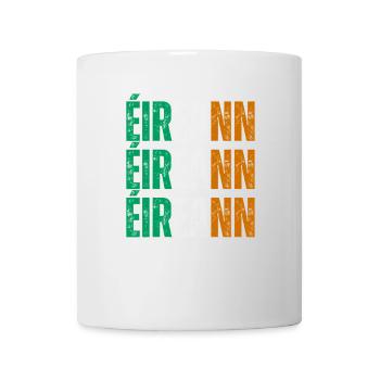Flagge von Irland, Irish Pride - Tasse - Weiß - Vorne