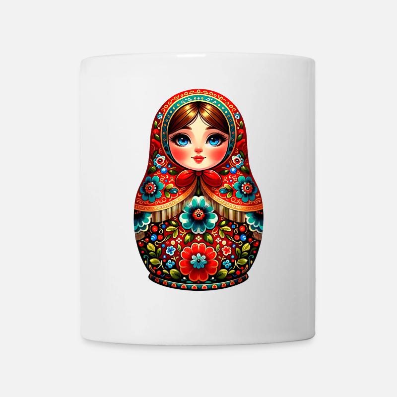 Fille russe ! Matriochka Russe pour Russes - Mug blanc - blanc