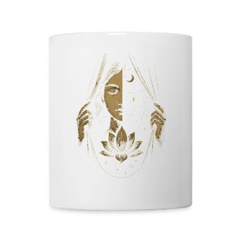 Between Worlds Cosmic Lotus Art - Mug - white - Front