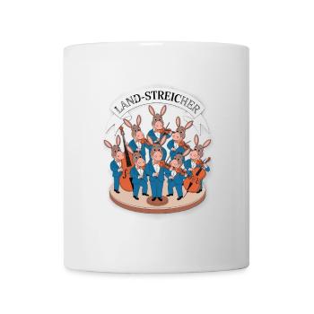 Land-Streicher Esel Streichorchester mit Violine - Tasse - Weiß - Vorne