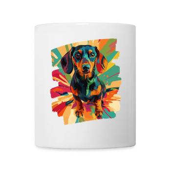 Dackel - Tasse - Weiß - Vorne