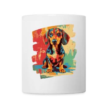 Dackel - Tasse - Weiß - Vorne