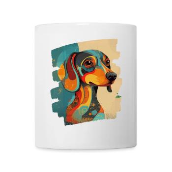 Dackel - Tasse - Weiß - Vorne