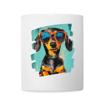Dackel Dachshund - Tasse - Weiß - Vorne