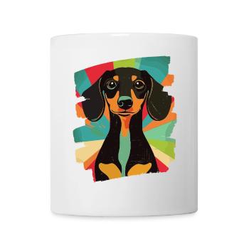 Dackel Dachshund - Tasse - Weiß - Vorne