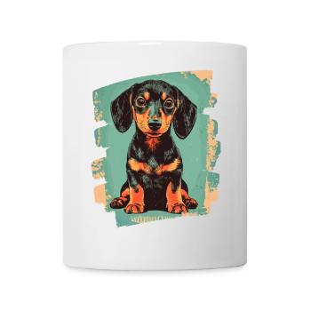 Dackel Dachshund - Tasse - Weiß - Vorne