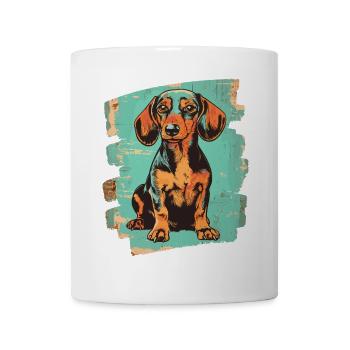Dackel Dachshund - Tasse - Weiß - Vorne