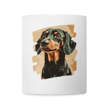 Dackel Dachshund - Tasse - Weiß - Vorne