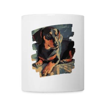 Dackel Dachshund - Tasse - Weiß - Vorne