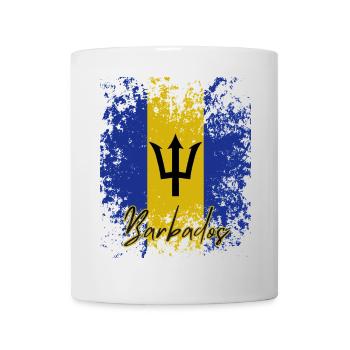 Flagge von Barbados, Barbados-Stolz - Tasse - Weiß - Vorne