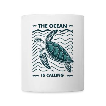 Ocean is Calling Sea Turtle underwater World - Tasse - Weiß - Vorne