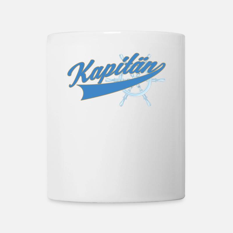 Kapitän Boot Motorboot - Tasse - Weiß