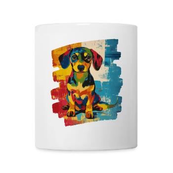 Dackel Dachshund - Tasse - Weiß - Vorne