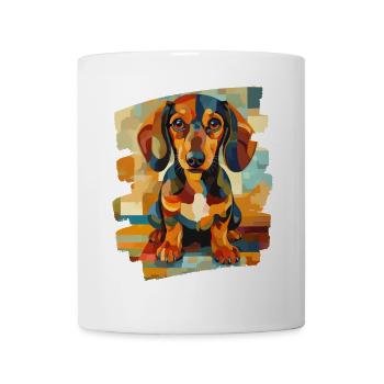 Dackel Dachshund - Tasse - Weiß - Vorne