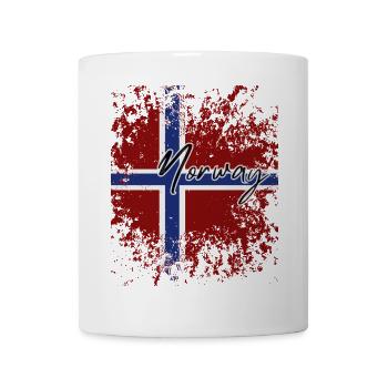 Norwegian Pride, I Love Norway - Mug blanc - blanc - Devant