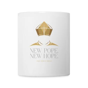 New Pope New Hope Papstwahl Vatikan Rom 2025 - Tasse - Weiß - Vorne