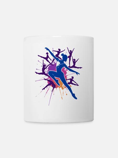 Turnen Turnerin Gymnastik Akrobatik Kunstturnen - Tasse - Weiß
