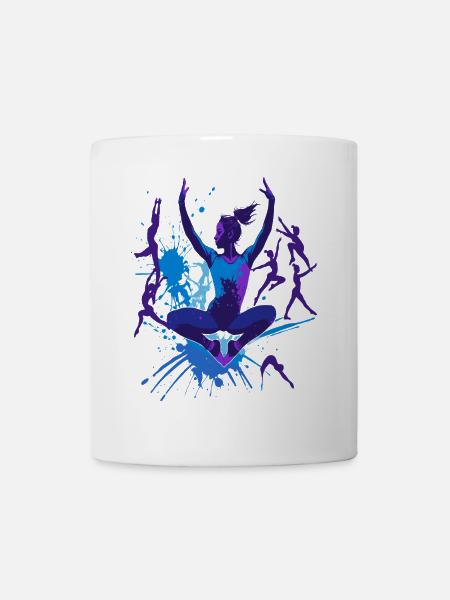 Turnen Turnerin Gymnastik Akrobatik Kunstturnen - Tasse - Weiß