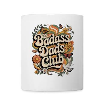 Badass Dads Club - Lustig Vater Papa - Tasse - Weiß - Vorne