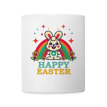 Easter Retro Aesthetics Happy Bunny - Mug - white - Front