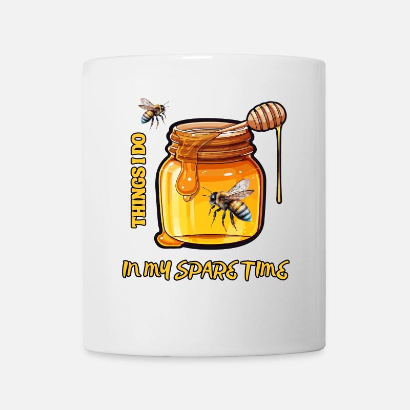 Beekeeper Things I Do In My Spare Time Funny Gift - Mug - white